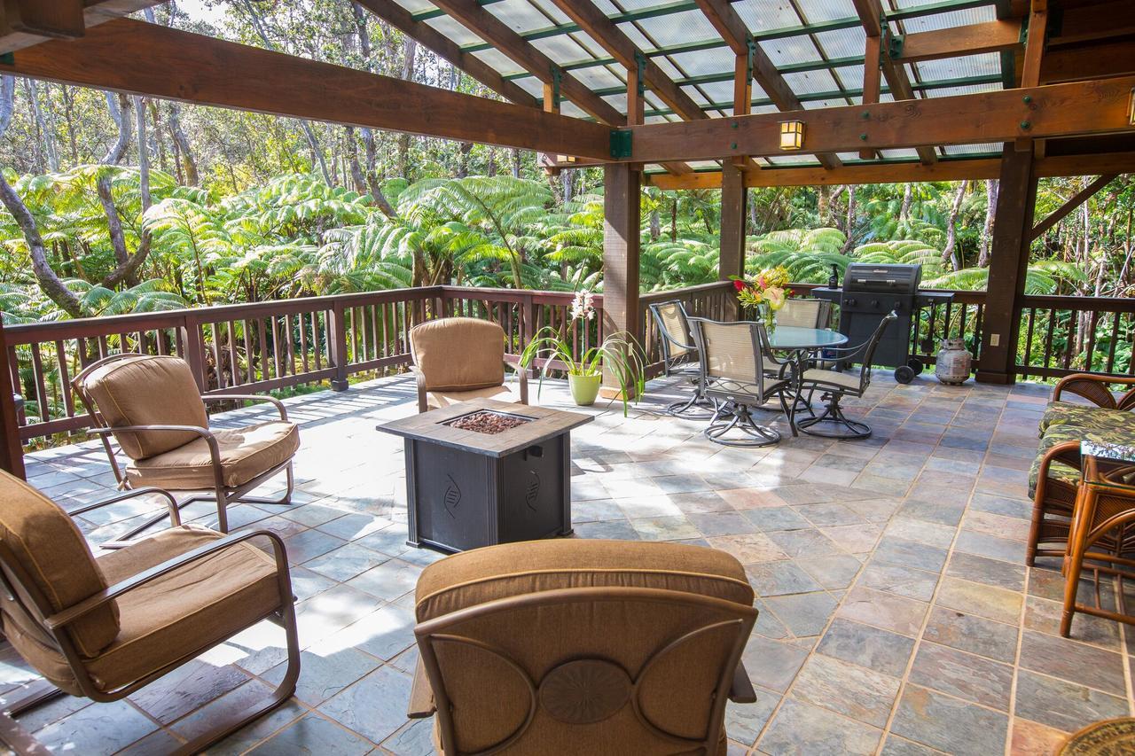 Hale Mauna Loa Upper Level With Shared Hot Tub Volcano Exterior foto